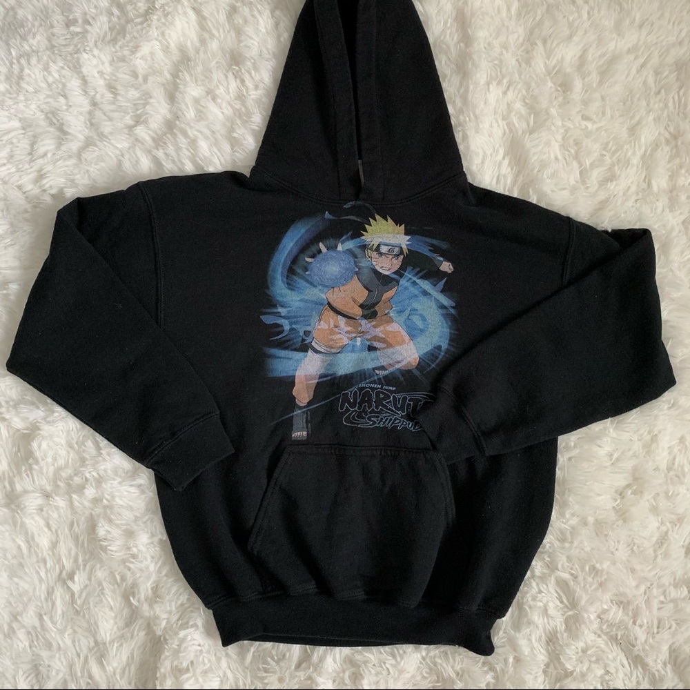 Boys medium black Naruto hoodie